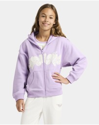 Roxy - Girls 4 to 16 Midnight Hike Brushed Zip Up Hoodie