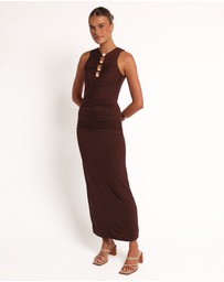 Petal & Pup - Brody Midi Dress - Chocolate