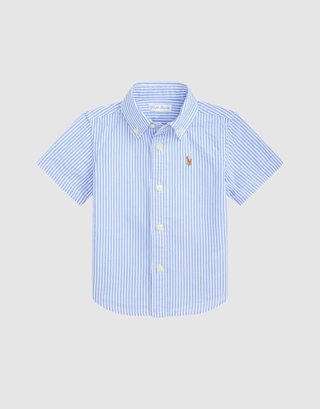 Polo Ralph Lauren - Striped Cotton Seersucker Shirt - Babies