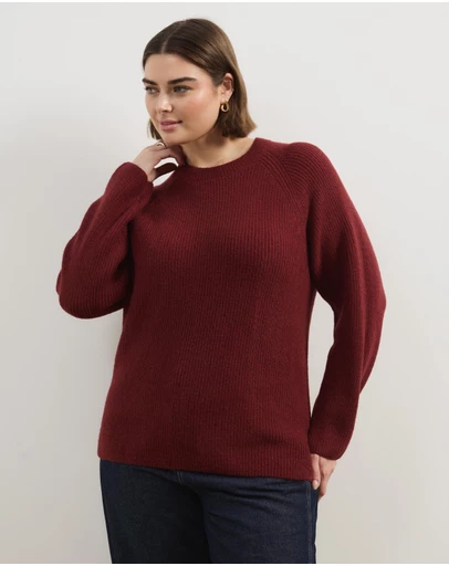 Atmos&Here Curvy - Saylor Long Sleeve Knit Jumper