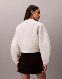 Calvin Klein Jeans - Smooth Cropped Relaxed Bomber Jacket