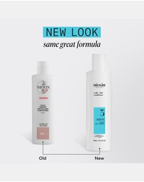 Nioxin - Nioxin System 3 Scalp + Hair Conditioner - Hair Thickening Conditioner For Damaged Hair With Light Thinning, 300ml