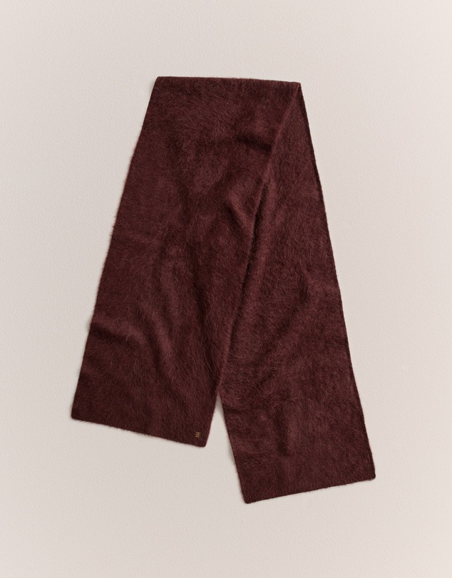 Trenery - Brushed Alpaca Scarf in Espresso