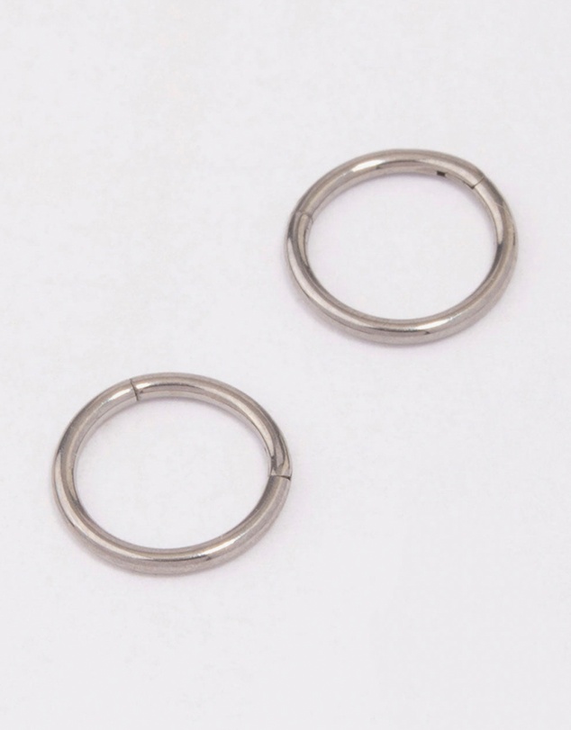 Lovisa - Titanium Fine Sleeper Earrings 6mm