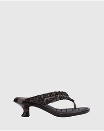 Melissa - MELISSA THONG KITTEN HEEL + GANNI