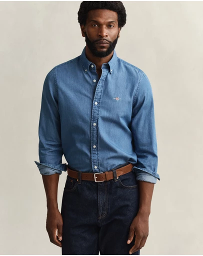 Gant - Slim Fit Indigo Shirt