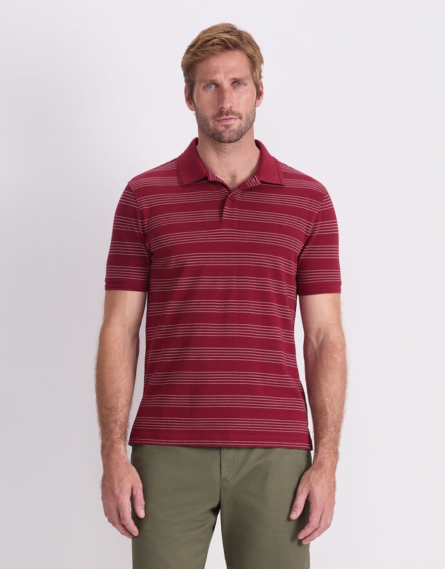 Sportscraft - SC Stripe Pique Polo
