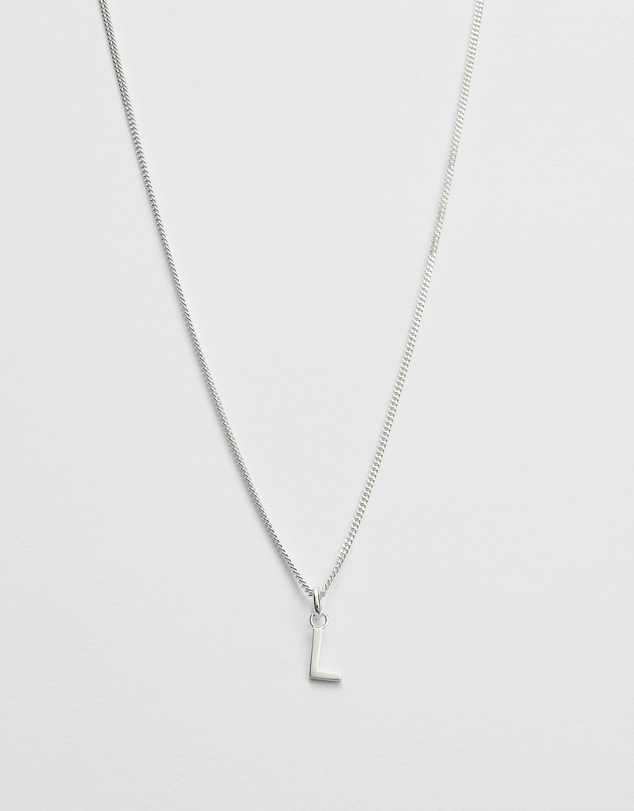 Kirstin Ash - L Outline Initial Necklace