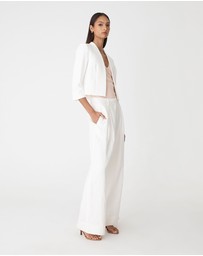 Forcast - Nikki Collarless Crop Jacket