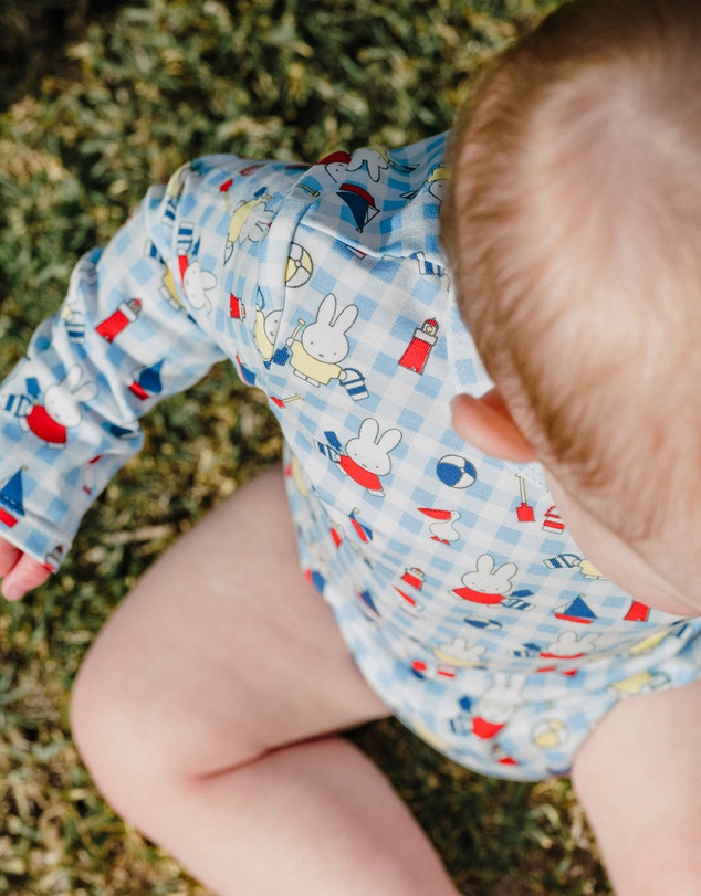 Kynd Baby - Miffy Comfy Bodysuit Long Sleeve in Nautical