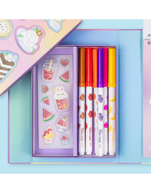 Tiger Tribe - Scented Stacks Of Stickers - Dreamy Desserts