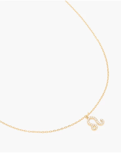 Lovisa - Waterproof Gold Plated Stainless Steel Cubic Zirconia Leo Zodiac Sign Necklace