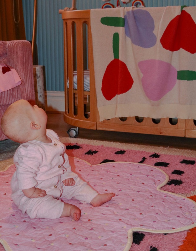 Mosey Me - Forget Me Not Knitted Baby Blanket