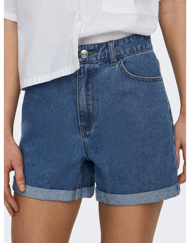 ONLY - Vega High Waisted Denim Shorts