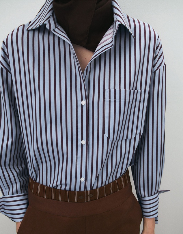 M.N.G - Striped Cotton Shirt