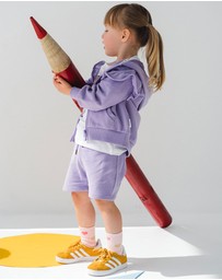 Huxbaby - Lavender Zip Shorts - Babies-Kids