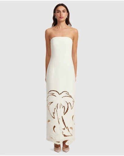 LEO LIN - Ava Applique Bustier Maxi Dress