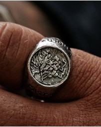 Haze & Glory - ICONIC EXCLUSIVE - Ring Sailboat Hold Fast Signet 925 Sterling Silver