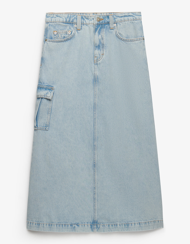 Superdry - Denim Cargo Maxi Skirt