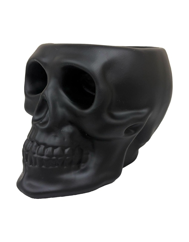 Urban Attitude - Urban Attitude Skull Statue - Matte Black