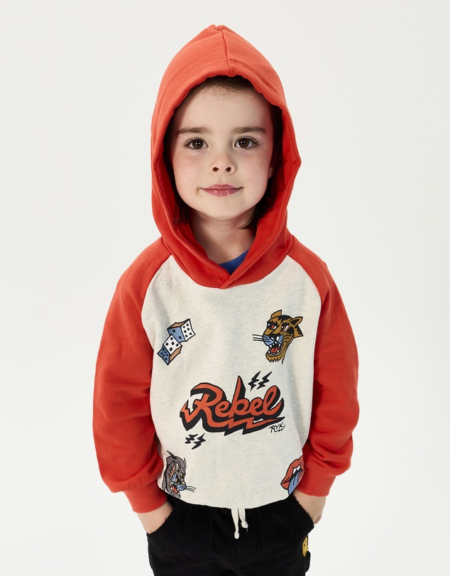 Rock Your Kid - Little Rebel Hooded Sweater