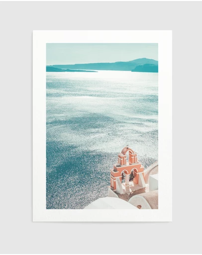 Olive et Oriel - Santorini Sunrise II Art Print