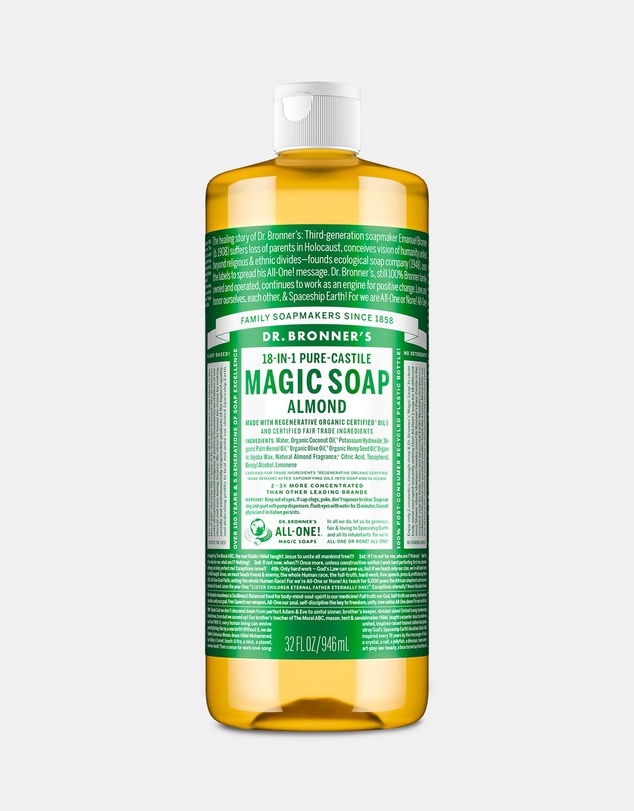 Dr Bronner's - Pure Liquid Castile Soap Almond 946ml