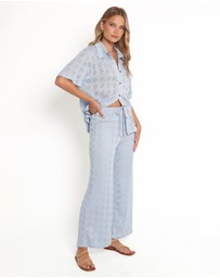 Petal & Pup - Cora Knit Pant - Blue