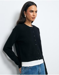 AERE - Sadie Merino Wool Cardigan