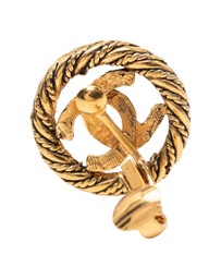 Pre-Loved by Azura Reborn - Pre-Loved CC Gold Plated Round Clip on Earrings