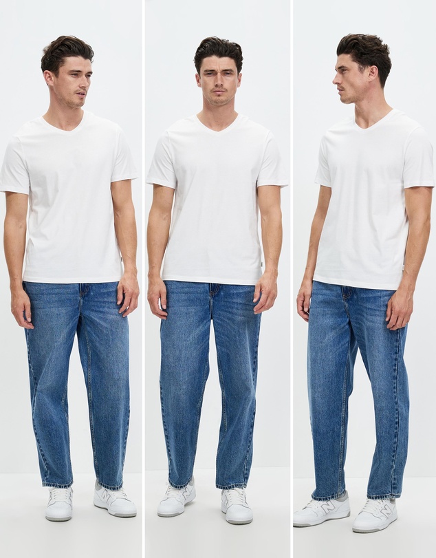 Staple Superior - 3-Pack Organic Basic V Neck Tee