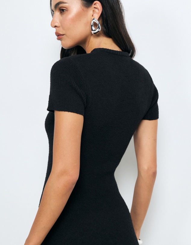 AERE - Vea Textured Knit Maxi Dress