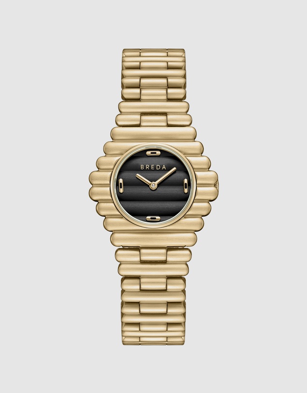 Breda - Coda Gold and Metal Bracelet Watch, 32MM