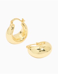 Lovisa - Gold Plated Brass Medium Huggie Earrings