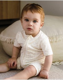Kynd Baby - Day Or Night Onesie Short Sleeve in Rabbit