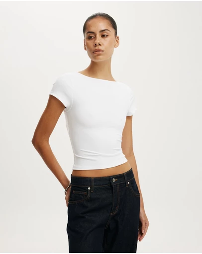 Cotton On - Hold Me Scoop Back Tee