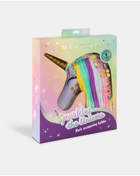 Mestige Kids - Sparkles Unicorn Hair Accessory Holder - Includes 4 Sets of Hair Clips
