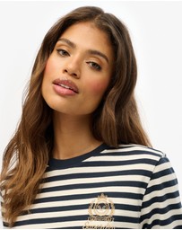 Superdry - Country Club Long Sleeve Stripe Top