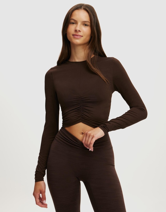 Cotton On Body Active - Active Ruched Front LS Top