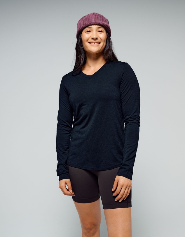 Kathmandu - 100% Merino Long Sleeve V-Top