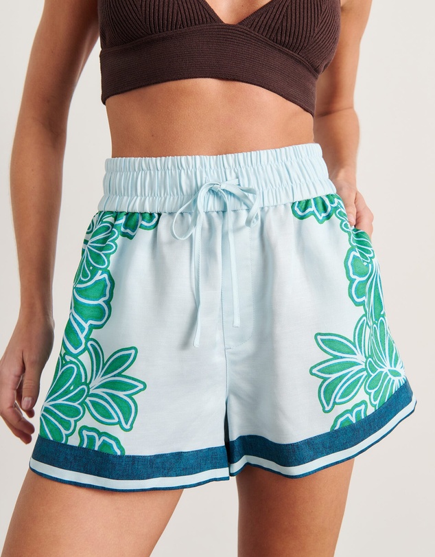 Jag - Flora Striped Short