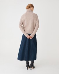 Forcast - Jada Notch Hem Turtleneck Knit