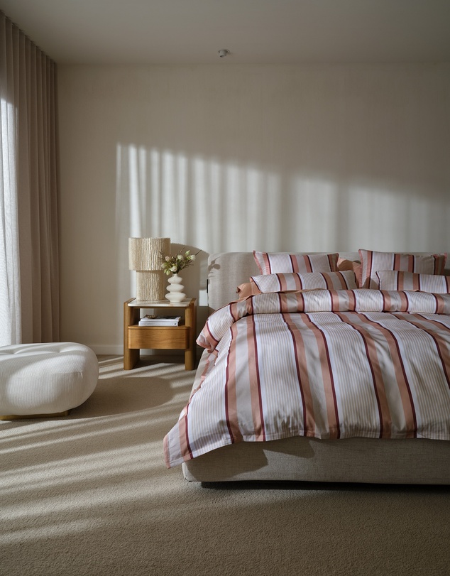 Linen House - Nara Bamboo Cotton 400TC Stripe European Pillowcase