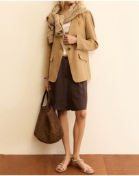 Emme - Ecru Linen Blazer