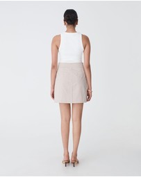 Forcast - Koora Checked Mini Skirt