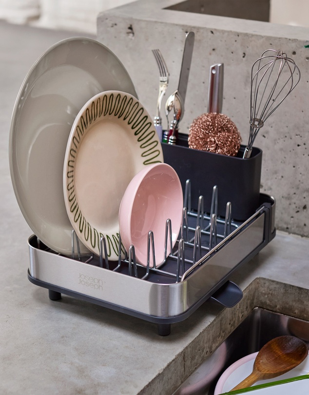 Joseph Joseph - Extend™ Slim Steel Expandable Grey Dish Drainer