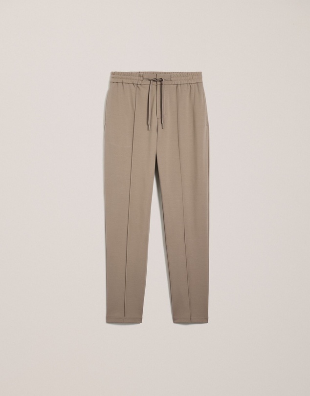 Trenery - Ponte Straight Leg Pant in Dark Taupe
