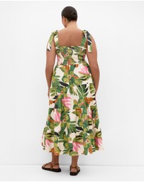 City Chic - Paradiso Print Maxi Dress