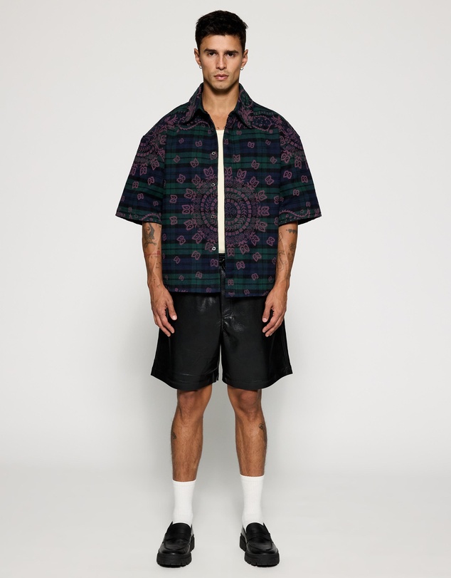 RHUDE - Paisley Flannel Boxy Shirt