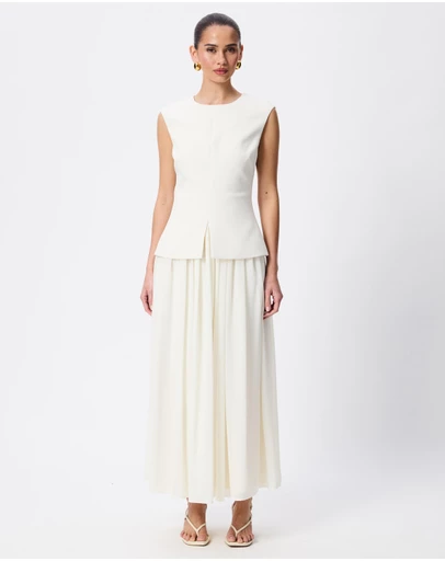 Tussah - Philippa Sleeveless Sheer Skirt Maxi Dress